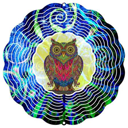 NEXT INNOVATIONS 6" Wise Old Owl Wind Spinner 101401001-WISEMROWL